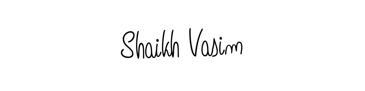 if you are searching for the best signature style for your name Shaikh Vasim. so please give up your signature search. here we have designed multiple signature styles  using Angelique-Rose-font-FFP. Shaikh Vasim signature style 5 images and pictures png