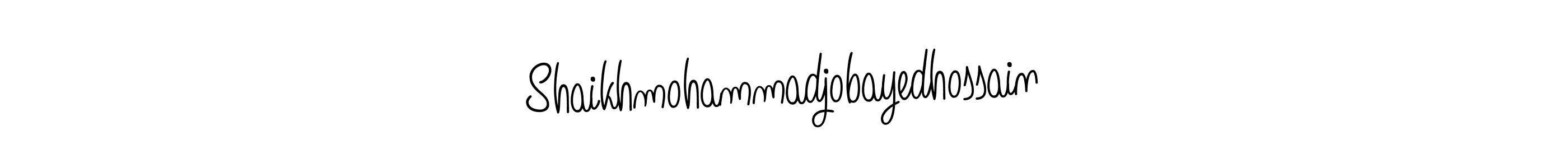 Create a beautiful signature design for name Shaikhmohammadjobayedhossain. With this signature (Angelique-Rose-font-FFP) fonts, you can make a handwritten signature for free. Shaikhmohammadjobayedhossain signature style 5 images and pictures png
