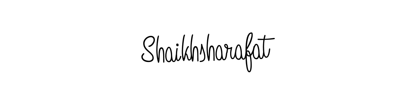 You can use this online signature creator to create a handwritten signature for the name Shaikhsharafat. This is the best online autograph maker. Shaikhsharafat signature style 5 images and pictures png