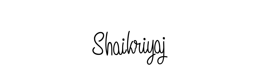 How to make Shaikriyaj name signature. Use Angelique-Rose-font-FFP style for creating short signs online. This is the latest handwritten sign. Shaikriyaj signature style 5 images and pictures png