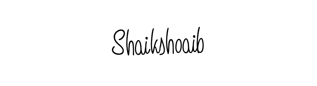 Create a beautiful signature design for name Shaikshoaib. With this signature (Angelique-Rose-font-FFP) fonts, you can make a handwritten signature for free. Shaikshoaib signature style 5 images and pictures png