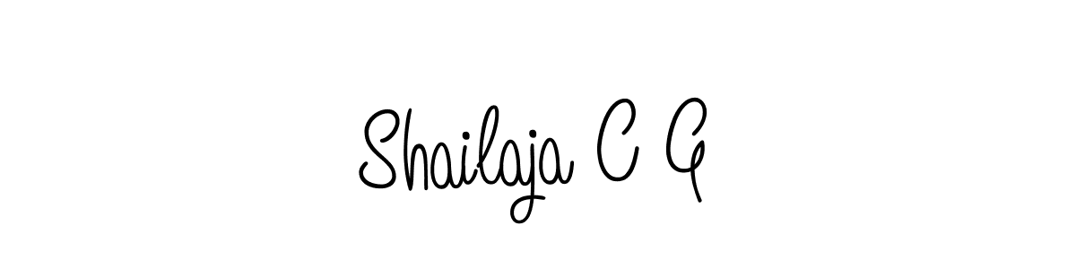 How to Draw Shailaja C G signature style? Angelique-Rose-font-FFP is a latest design signature styles for name Shailaja C G. Shailaja C G signature style 5 images and pictures png