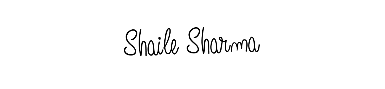 Create a beautiful signature design for name Shaile Sharma. With this signature (Angelique-Rose-font-FFP) fonts, you can make a handwritten signature for free. Shaile Sharma signature style 5 images and pictures png