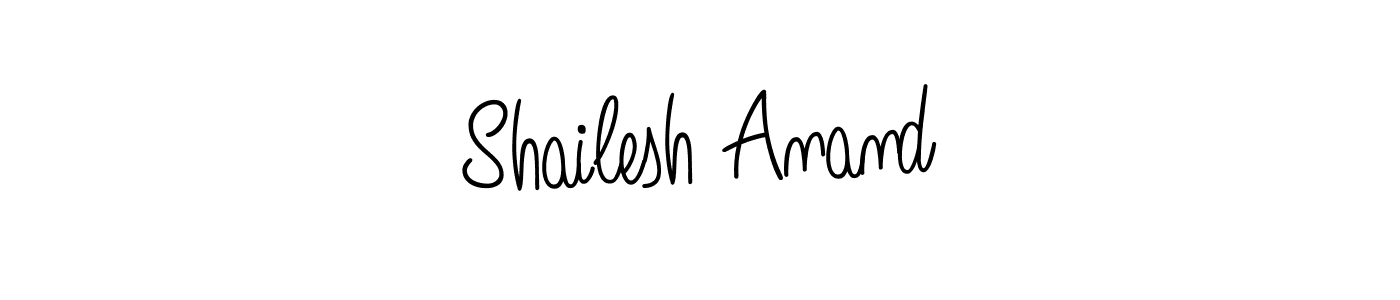 Shailesh Anand stylish signature style. Best Handwritten Sign (Angelique-Rose-font-FFP) for my name. Handwritten Signature Collection Ideas for my name Shailesh Anand. Shailesh Anand signature style 5 images and pictures png