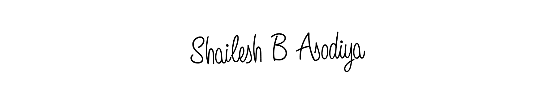 Make a beautiful signature design for name Shailesh B Asodiya. Use this online signature maker to create a handwritten signature for free. Shailesh B Asodiya signature style 5 images and pictures png