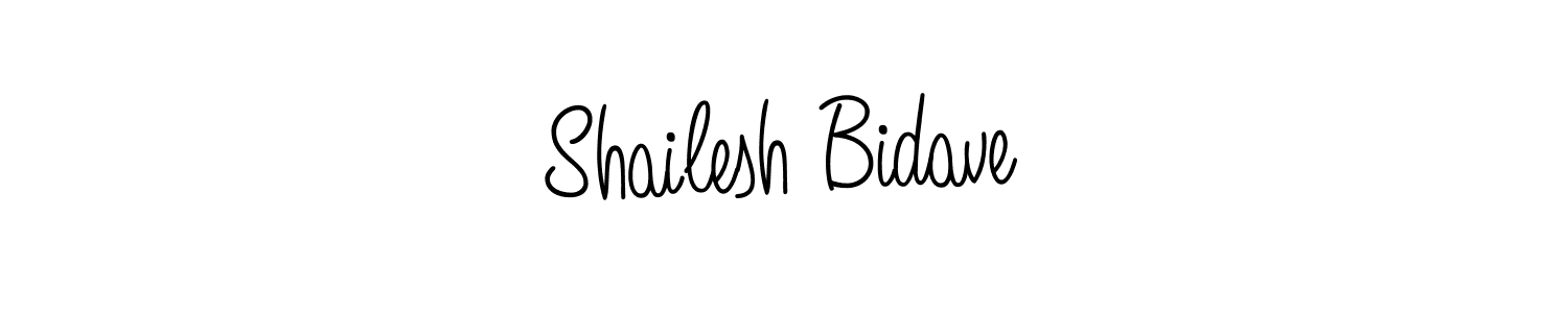 How to make Shailesh Bidave signature? Angelique-Rose-font-FFP is a professional autograph style. Create handwritten signature for Shailesh Bidave name. Shailesh Bidave signature style 5 images and pictures png