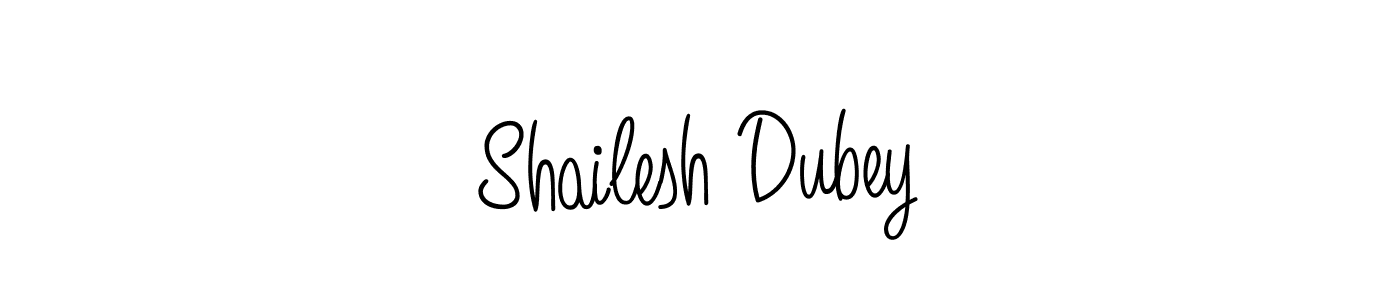 Create a beautiful signature design for name Shailesh Dubey. With this signature (Angelique-Rose-font-FFP) fonts, you can make a handwritten signature for free. Shailesh Dubey signature style 5 images and pictures png