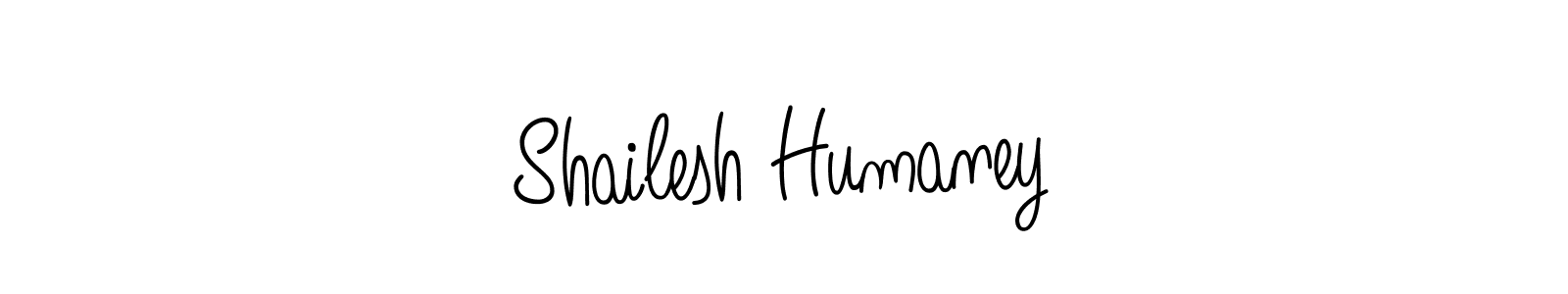 Make a beautiful signature design for name Shailesh Humaney. With this signature (Angelique-Rose-font-FFP) style, you can create a handwritten signature for free. Shailesh Humaney signature style 5 images and pictures png