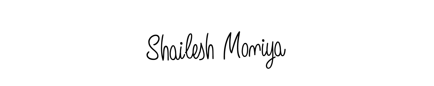 How to Draw Shailesh Moniya signature style? Angelique-Rose-font-FFP is a latest design signature styles for name Shailesh Moniya. Shailesh Moniya signature style 5 images and pictures png