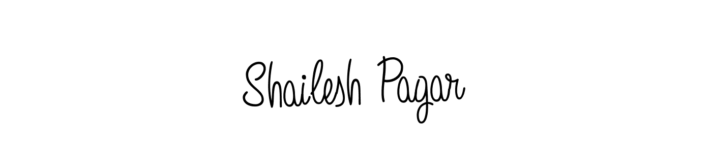 Design your own signature with our free online signature maker. With this signature software, you can create a handwritten (Angelique-Rose-font-FFP) signature for name Shailesh Pagar. Shailesh Pagar signature style 5 images and pictures png