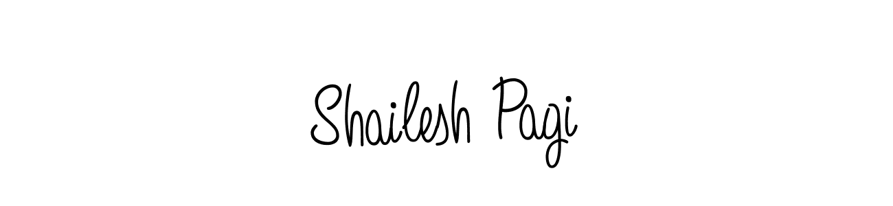 Also we have Shailesh Pagi name is the best signature style. Create professional handwritten signature collection using Angelique-Rose-font-FFP autograph style. Shailesh Pagi signature style 5 images and pictures png