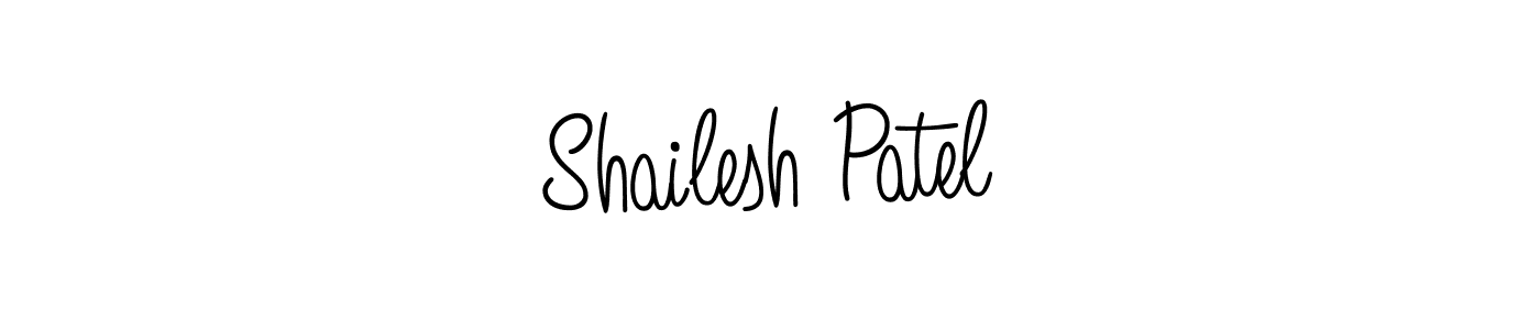 Design your own signature with our free online signature maker. With this signature software, you can create a handwritten (Angelique-Rose-font-FFP) signature for name Shailesh Patel. Shailesh Patel signature style 5 images and pictures png
