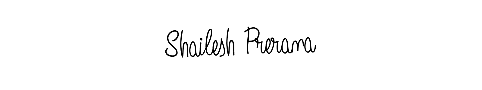 You should practise on your own different ways (Angelique-Rose-font-FFP) to write your name (Shailesh Prerana) in signature. don't let someone else do it for you. Shailesh Prerana signature style 5 images and pictures png