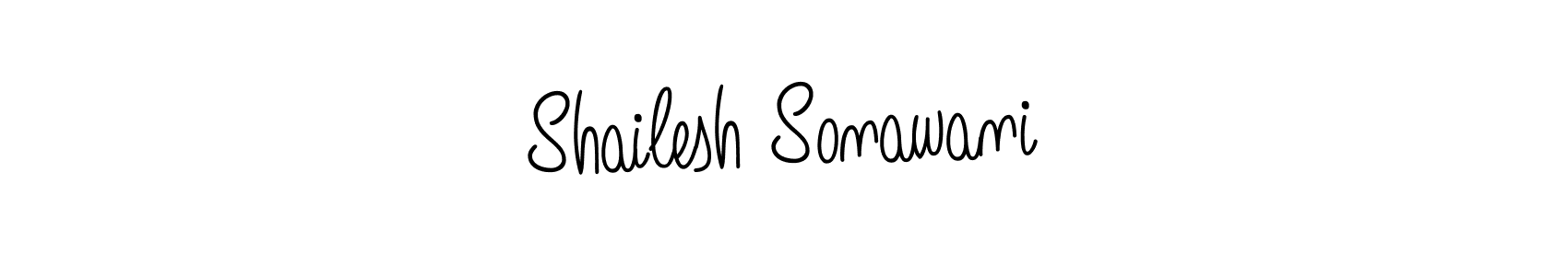 How to make Shailesh Sonawani name signature. Use Angelique-Rose-font-FFP style for creating short signs online. This is the latest handwritten sign. Shailesh Sonawani signature style 5 images and pictures png