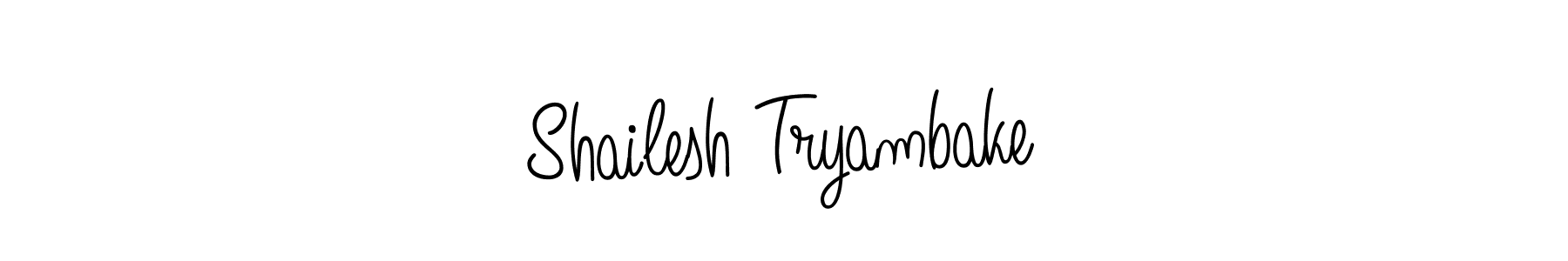 if you are searching for the best signature style for your name Shailesh Tryambake. so please give up your signature search. here we have designed multiple signature styles  using Angelique-Rose-font-FFP. Shailesh Tryambake signature style 5 images and pictures png