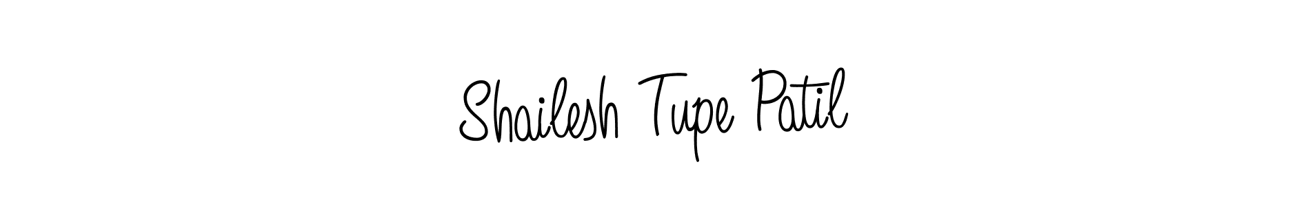 How to make Shailesh Tupe Patil name signature. Use Angelique-Rose-font-FFP style for creating short signs online. This is the latest handwritten sign. Shailesh Tupe Patil signature style 5 images and pictures png