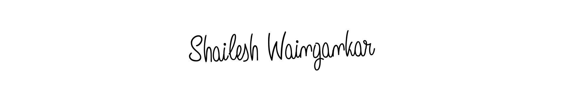 This is the best signature style for the Shailesh Waingankar name. Also you like these signature font (Angelique-Rose-font-FFP). Mix name signature. Shailesh Waingankar signature style 5 images and pictures png