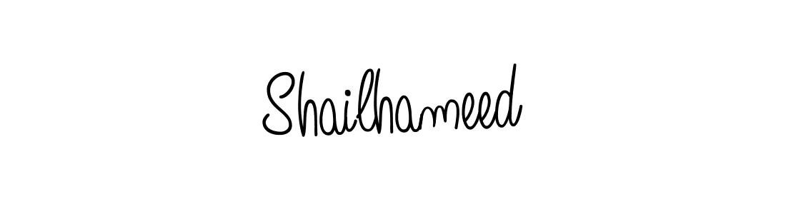 Use a signature maker to create a handwritten signature online. With this signature software, you can design (Angelique-Rose-font-FFP) your own signature for name Shailhameed. Shailhameed signature style 5 images and pictures png