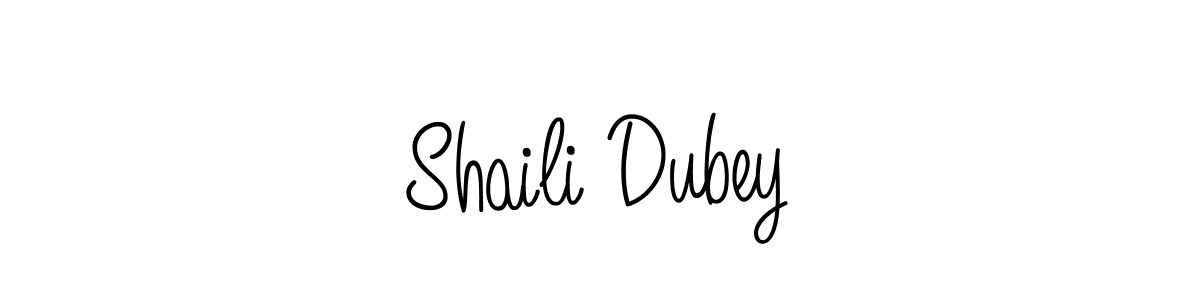 Also we have Shaili Dubey name is the best signature style. Create professional handwritten signature collection using Angelique-Rose-font-FFP autograph style. Shaili Dubey signature style 5 images and pictures png