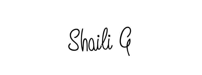 Here are the top 10 professional signature styles for the name Shaili G. These are the best autograph styles you can use for your name. Shaili G signature style 5 images and pictures png