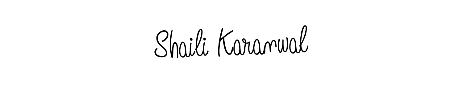 This is the best signature style for the Shaili Karanwal name. Also you like these signature font (Angelique-Rose-font-FFP). Mix name signature. Shaili Karanwal signature style 5 images and pictures png