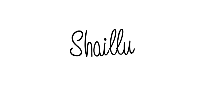 Make a beautiful signature design for name Shaillu. Use this online signature maker to create a handwritten signature for free. Shaillu signature style 5 images and pictures png