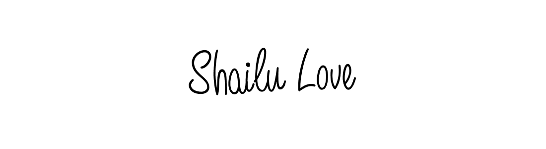 The best way (Angelique-Rose-font-FFP) to make a short signature is to pick only two or three words in your name. The name Shailu Love include a total of six letters. For converting this name. Shailu Love signature style 5 images and pictures png