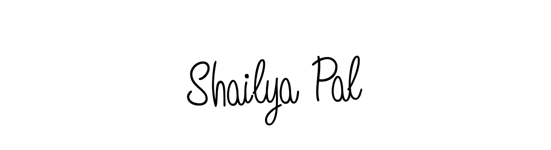 You should practise on your own different ways (Angelique-Rose-font-FFP) to write your name (Shailya Pal) in signature. don't let someone else do it for you. Shailya Pal signature style 5 images and pictures png