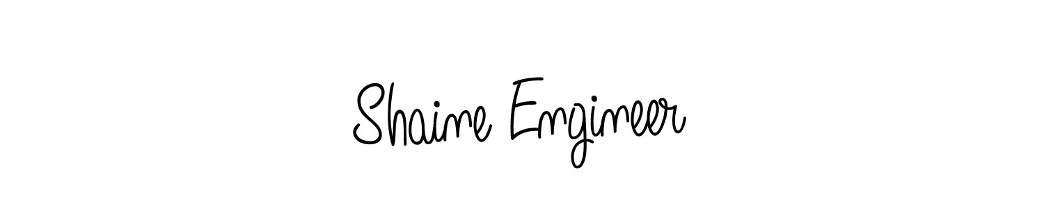 Use a signature maker to create a handwritten signature online. With this signature software, you can design (Angelique-Rose-font-FFP) your own signature for name Shaine Engineer. Shaine Engineer signature style 5 images and pictures png