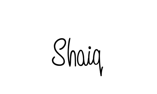 Design your own signature with our free online signature maker. With this signature software, you can create a handwritten (Angelique-Rose-font-FFP) signature for name Shaiq. Shaiq signature style 5 images and pictures png