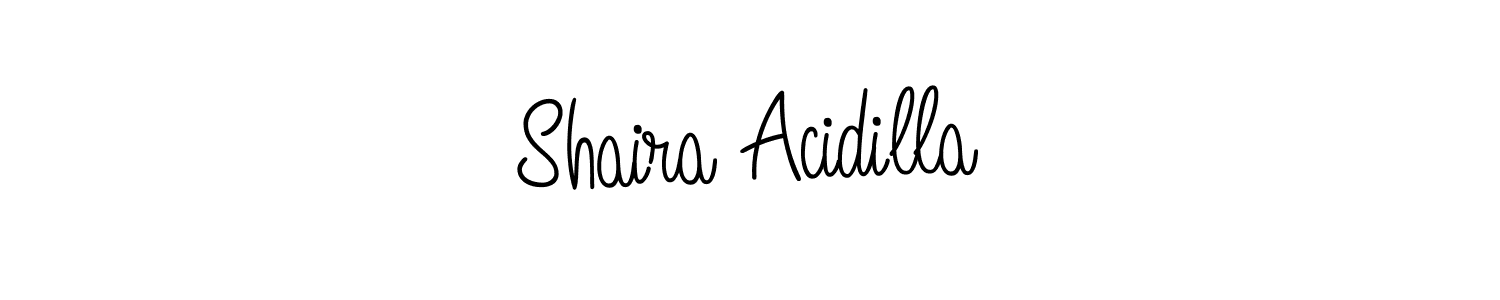 Also You can easily find your signature by using the search form. We will create Shaira Acidilla name handwritten signature images for you free of cost using Angelique-Rose-font-FFP sign style. Shaira Acidilla signature style 5 images and pictures png