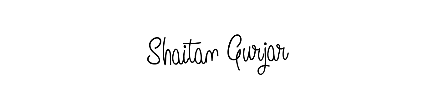 Shaitan Gurjar stylish signature style. Best Handwritten Sign (Angelique-Rose-font-FFP) for my name. Handwritten Signature Collection Ideas for my name Shaitan Gurjar. Shaitan Gurjar signature style 5 images and pictures png
