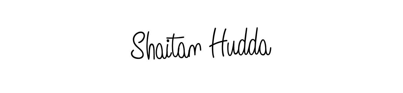 Use a signature maker to create a handwritten signature online. With this signature software, you can design (Angelique-Rose-font-FFP) your own signature for name Shaitan Hudda. Shaitan Hudda signature style 5 images and pictures png