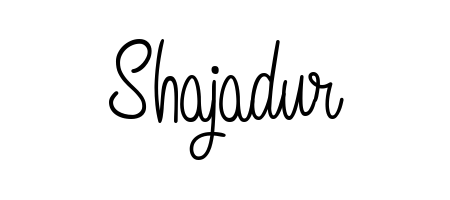 Master the art of signing with Shajadur written in fluent Angelique-Rose-font-FFP script. A great template to practice and refine your handwriting. Shajadur signature style 5 images and pictures png