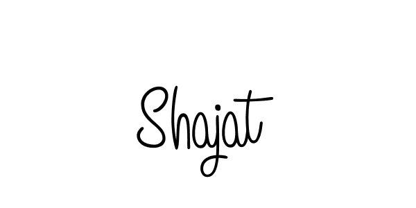 How to make Shajat name signature. Use Angelique-Rose-font-FFP style for creating short signs online. This is the latest handwritten sign. Shajat signature style 5 images and pictures png