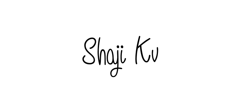 Also we have Shaji Kv name is the best signature style. Create professional handwritten signature collection using Angelique-Rose-font-FFP autograph style. Shaji Kv signature style 5 images and pictures png