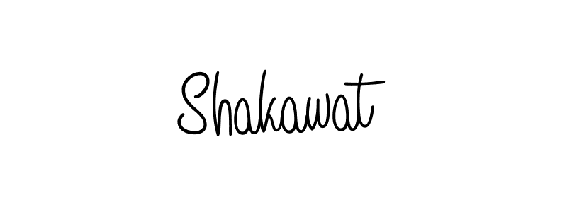 Design your own signature with our free online signature maker. With this signature software, you can create a handwritten (Angelique-Rose-font-FFP) signature for name Shakawat. Shakawat signature style 5 images and pictures png