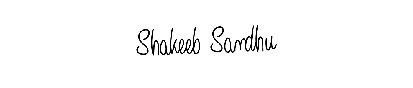 Shakeeb Sandhu stylish signature style. Best Handwritten Sign (Angelique-Rose-font-FFP) for my name. Handwritten Signature Collection Ideas for my name Shakeeb Sandhu. Shakeeb Sandhu signature style 5 images and pictures png