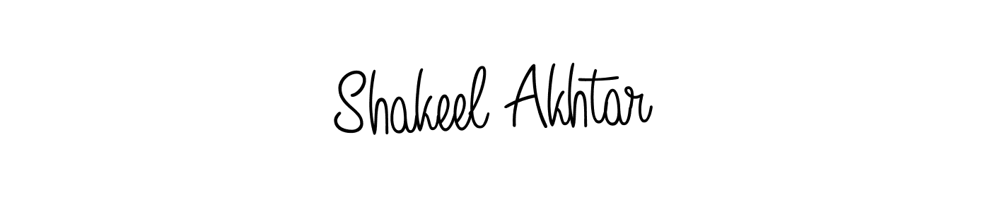 Create a beautiful signature design for name Shakeel Akhtar. With this signature (Angelique-Rose-font-FFP) fonts, you can make a handwritten signature for free. Shakeel Akhtar signature style 5 images and pictures png