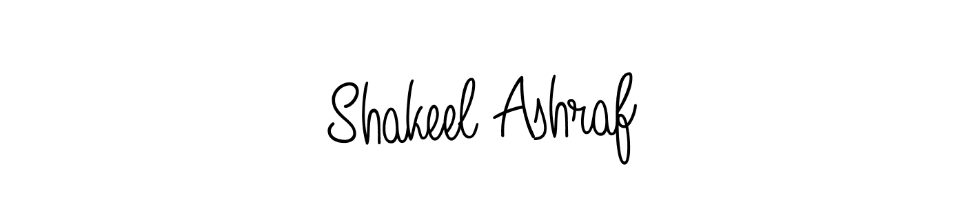 How to Draw Shakeel Ashraf signature style? Angelique-Rose-font-FFP is a latest design signature styles for name Shakeel Ashraf. Shakeel Ashraf signature style 5 images and pictures png