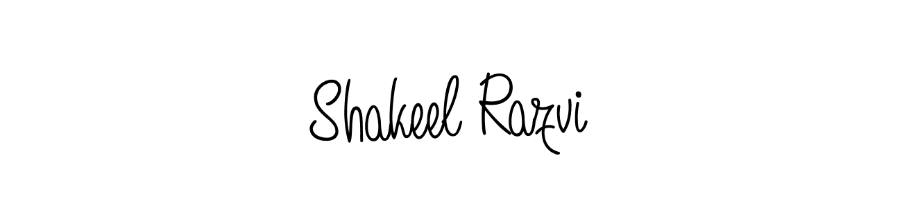 Design your own signature with our free online signature maker. With this signature software, you can create a handwritten (Angelique-Rose-font-FFP) signature for name Shakeel Razvi. Shakeel Razvi signature style 5 images and pictures png