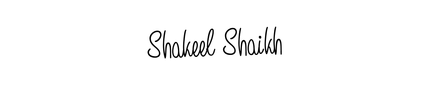 How to make Shakeel Shaikh signature? Angelique-Rose-font-FFP is a professional autograph style. Create handwritten signature for Shakeel Shaikh name. Shakeel Shaikh signature style 5 images and pictures png