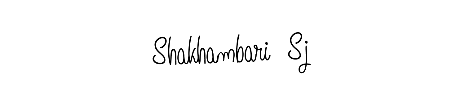 How to Draw Shakhambari  Sj signature style? Angelique-Rose-font-FFP is a latest design signature styles for name Shakhambari  Sj. Shakhambari  Sj signature style 5 images and pictures png