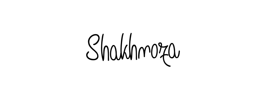 Shakhnoza stylish signature style. Best Handwritten Sign (Angelique-Rose-font-FFP) for my name. Handwritten Signature Collection Ideas for my name Shakhnoza. Shakhnoza signature style 5 images and pictures png