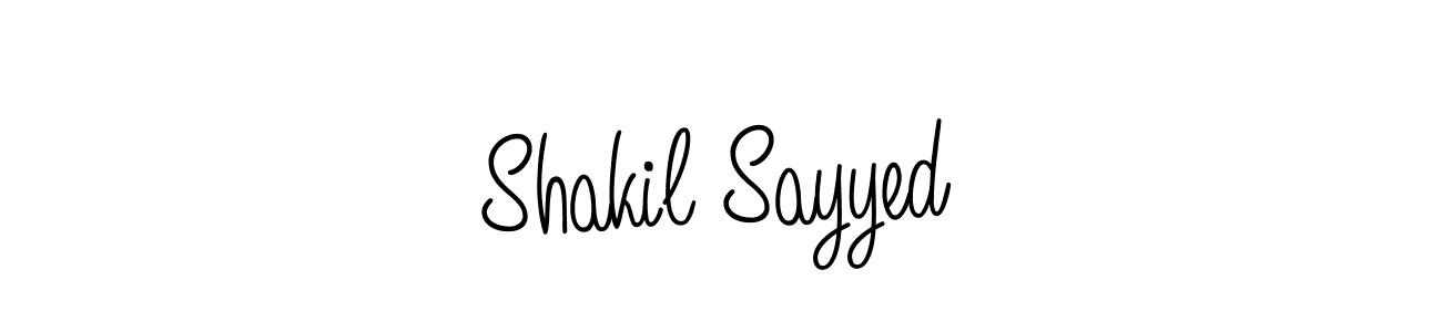 It looks lik you need a new signature style for name Shakil Sayyed. Design unique handwritten (Angelique-Rose-font-FFP) signature with our free signature maker in just a few clicks. Shakil Sayyed signature style 5 images and pictures png