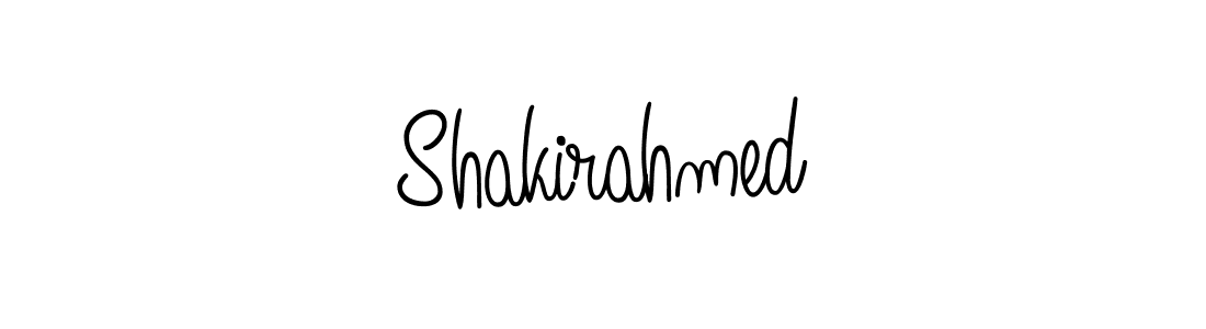 Use a signature maker to create a handwritten signature online. With this signature software, you can design (Angelique-Rose-font-FFP) your own signature for name Shakirahmed. Shakirahmed signature style 5 images and pictures png