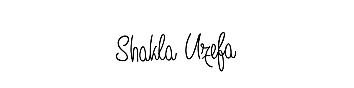 The best way (Angelique-Rose-font-FFP) to make a short signature is to pick only two or three words in your name. The name Shakla Uzefa include a total of six letters. For converting this name. Shakla Uzefa signature style 5 images and pictures png