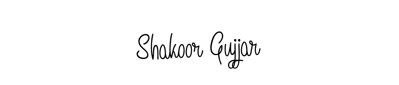 This is the best signature style for the Shakoor Gujjar name. Also you like these signature font (Angelique-Rose-font-FFP). Mix name signature. Shakoor Gujjar signature style 5 images and pictures png