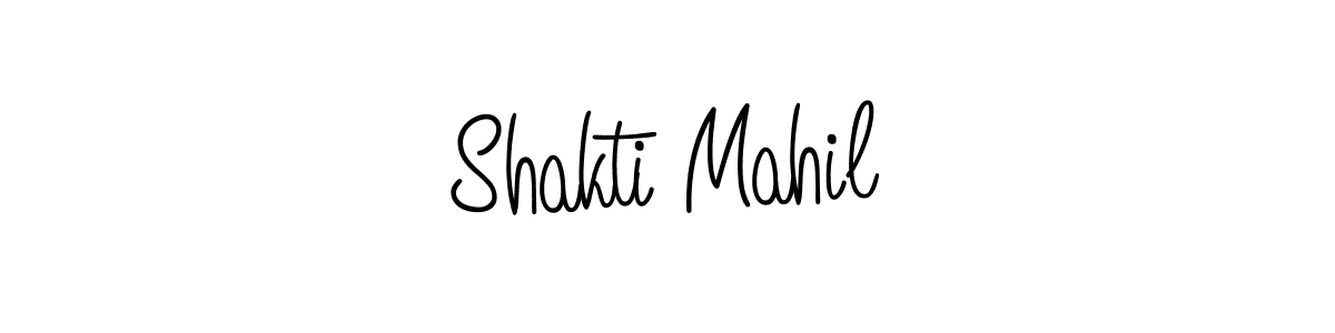 Create a beautiful signature design for name Shakti Mahil. With this signature (Angelique-Rose-font-FFP) fonts, you can make a handwritten signature for free. Shakti Mahil signature style 5 images and pictures png
