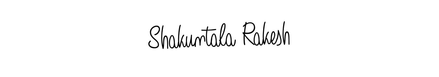 The best way (Angelique-Rose-font-FFP) to make a short signature is to pick only two or three words in your name. The name Shakuntala Rakesh include a total of six letters. For converting this name. Shakuntala Rakesh signature style 5 images and pictures png